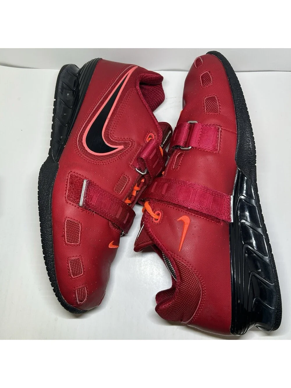 Nike Romaleos 2 Weight Lifting Red Black - Size 11.5 - (476927-606)
